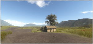 Wood and daub houses